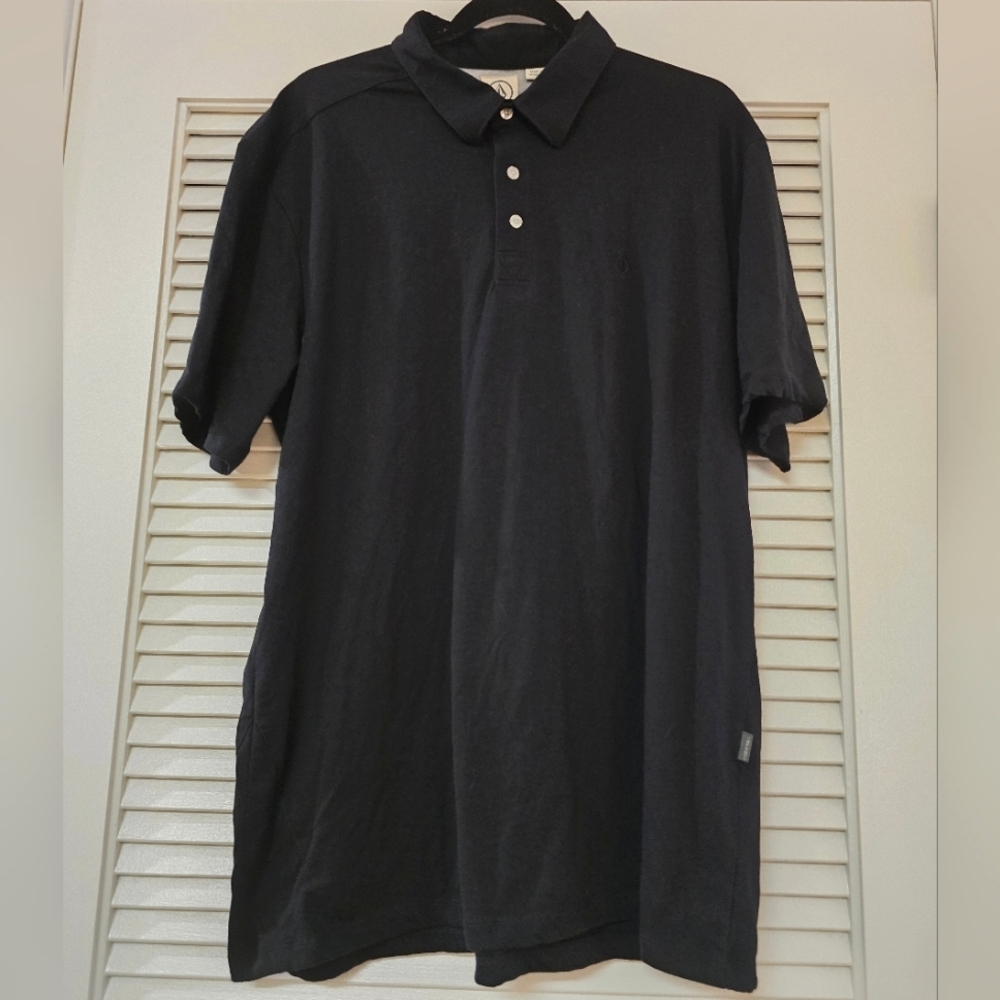 Volcom - Men's Black Classic Polo Short-Sleeve Shirt